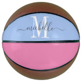 Personalisiert Mit Monogramm Basketball (Vorderseite)