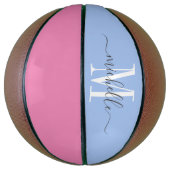 Personalisiert Mit Monogramm Basketball (Vertikal)