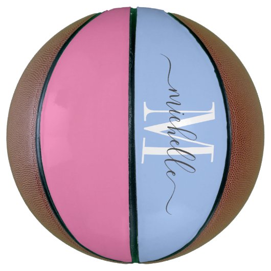 Personalisiert Mit Monogramm Basketball (Vertikal)