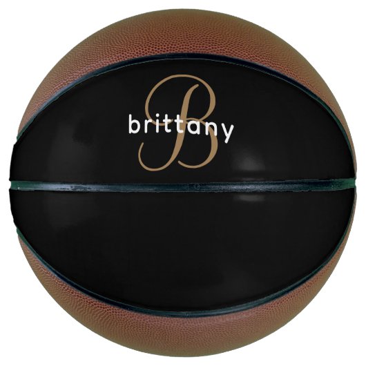 Personalisiert Mit Monogramm Basketball (Vorderseite)