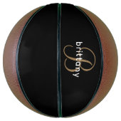 Personalisiert Mit Monogramm Basketball (Vertikal)