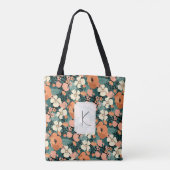 Personalisiert Mit Monogramm Blume Tasche (Rückseite)