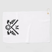 Personalisiert Mit Monogramm Golfhandtuch (Horizontal)