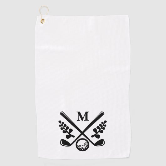 Personalisiert Mit Monogramm Golfhandtuch (Vorderseite)