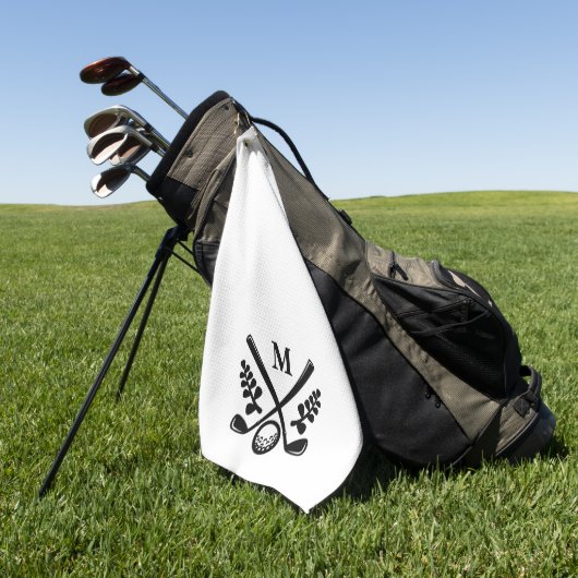Personalisiert Mit Monogramm Golfhandtuch (Gras)