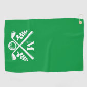 Personalisiert Mit Monogramm Golfhandtuch (Horizontal)