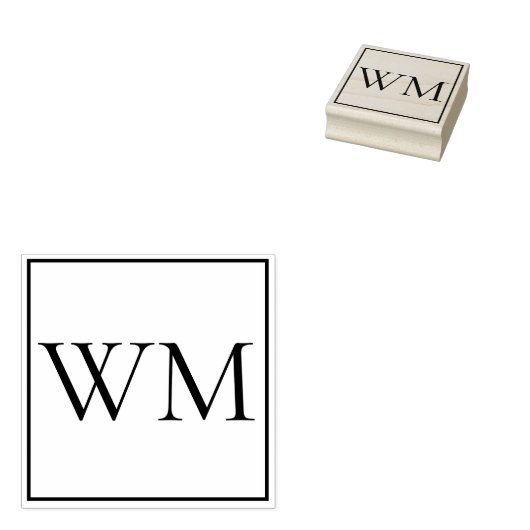 Personalisiert Mit Monogramm Gummistempel (Stempel)