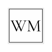 Personalisiert Mit Monogramm Gummistempel (Prägung)