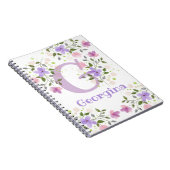 Personalisiert mit Monogramm & Name Abigail Notizblock (Rechte Seite)