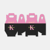 Personalisiert Mit Monogramm Schwarz Moderne Süße Geschenkschachtel (Ungefaltet)