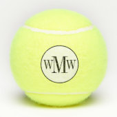 personalisiert Mit Monogramm Tennisbälle (Rückseite)