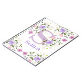 Personalisiert mit Monogramm und Name Notizblock (Linke Seite)