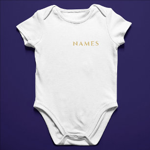 Personalisiert mit Nachnamen oder Spitznamen darau Baby Strampler