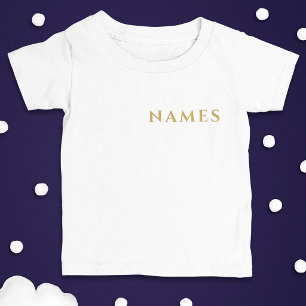 Personalisiert mit Nachnamen oder Spitznamen darau Baby T-shirt