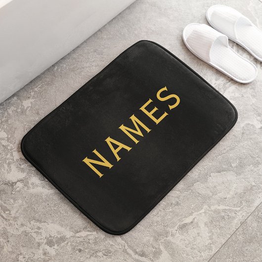 Personalisiert mit Nachnamen oder Spitznamen darau Badematte