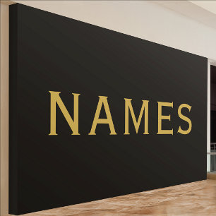 Personalisiert mit Nachnamen oder Spitznamen darau Banner