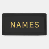 Personalisiert mit Nachnamen oder Spitznamen darau Banner (Horizontal)