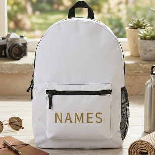 Personalisiert mit Nachnamen oder Spitznamen darau Bedruckter Rucksack