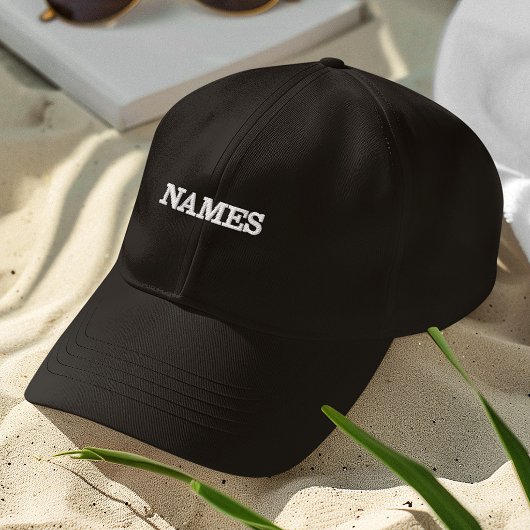 Personalisiert mit Nachnamen oder Spitznamen darau Bestickte Baseballkappe