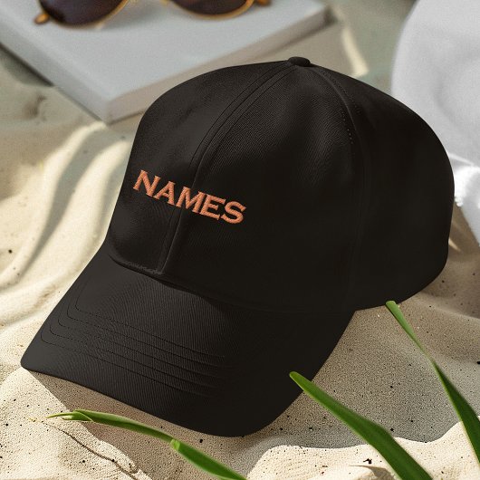 Personalisiert mit Nachnamen oder Spitznamen darau Bestickte Baseballkappe