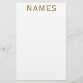 Personalisiert mit Nachnamen oder Spitznamen darau Briefpapier (Vorderseite)