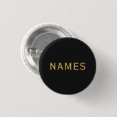 Personalisiert mit Nachnamen oder Spitznamen darau Button (Vorne & Hinten)