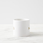 Personalisiert mit Nachnamen oder Spitznamen darau Espressotasse (Vorderseite)
