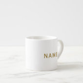 Personalisiert mit Nachnamen oder Spitznamen darau Espressotasse (Vorderseite Rechts)