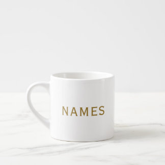 Personalisiert mit Nachnamen oder Spitznamen darau Espressotasse