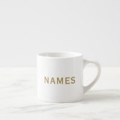 Personalisiert mit Nachnamen oder Spitznamen darau Espressotasse (Rechts)