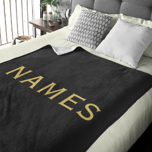 Personalisiert mit Nachnamen oder Spitznamen darau Fleecedecke