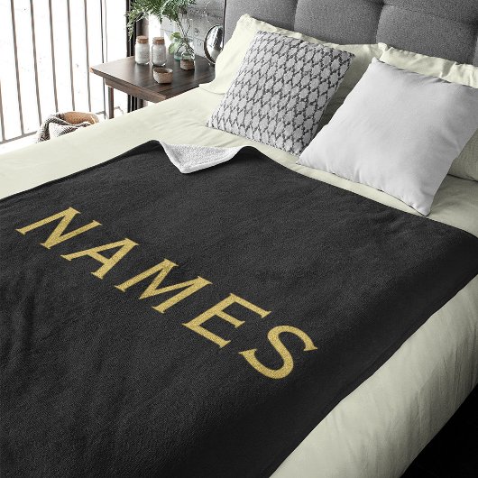 Personalisiert mit Nachnamen oder Spitznamen darau Fleecedecke