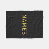 Personalisiert mit Nachnamen oder Spitznamen darau Fleecedecke (Vorderseite (Horizontal))