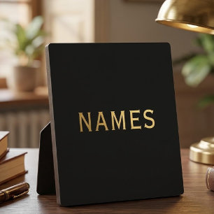 Personalisiert mit Nachnamen oder Spitznamen darau Fotoplatte