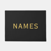 Personalisiert mit Nachnamen oder Spitznamen darau Fußmatte (Vorderseite)