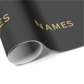 Personalisiert mit Nachnamen oder Spitznamen darau Geschenkpapier (Rolleneckpunkt)