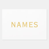 Personalisiert mit Nachnamen oder Spitznamen darau Geschenkpapier Set (Vorderseite)