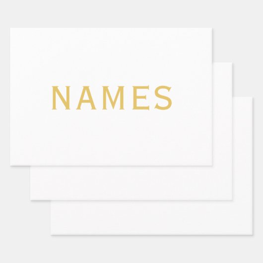 Personalisiert mit Nachnamen oder Spitznamen darau Geschenkpapier Set (Set)