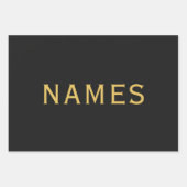 Personalisiert mit Nachnamen oder Spitznamen darau Geschenkpapier Set (Vorderseite 2)