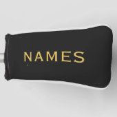 Personalisiert mit Nachnamen oder Spitznamen darau Golf Headcover (Vorderseite)