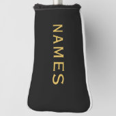 Personalisiert mit Nachnamen oder Spitznamen darau Golf Headcover (Rotieren 90)