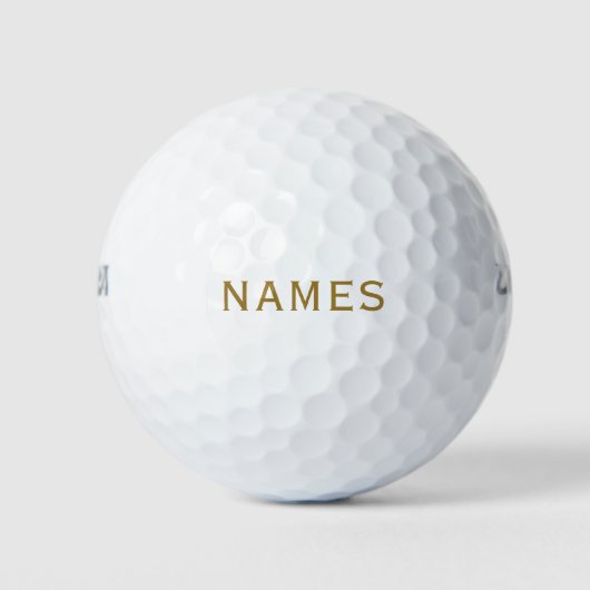 Personalisiert mit Nachnamen oder Spitznamen darau Golfball (Vorderseite)