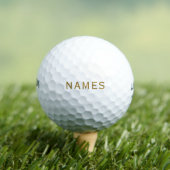 Personalisiert mit Nachnamen oder Spitznamen darau Golfball (Insitu T-Shirt)