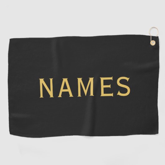 Personalisiert mit Nachnamen oder Spitznamen darau Golfhandtuch (Horizontal)