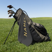 Personalisiert mit Nachnamen oder Spitznamen darau Golfhandtuch (Gras)