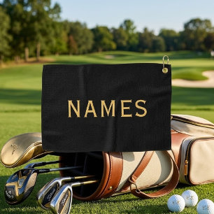 Personalisiert mit Nachnamen oder Spitznamen darau Golfhandtuch