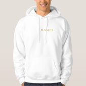 Personalisiert mit Nachnamen oder Spitznamen darau Hoodie (Vorderseite)