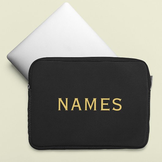 Personalisiert mit Nachnamen oder Spitznamen darau Laptopschutzhülle