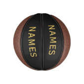 Personalisiert mit Nachnamen oder Spitznamen darau Mini Basketball (Vertikal)