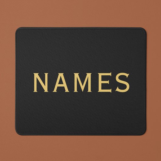 Personalisiert mit Nachnamen oder Spitznamen darau Mousepad